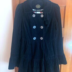 Anthropologie Idra Lending Library Edwardian-Inspired Corduroy Coat- Size 6